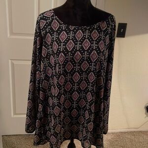 Sheer multicolor tunic